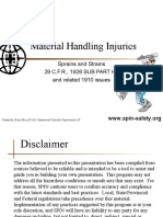 Material Handling Injuries