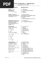 Physics Formulae & Equations