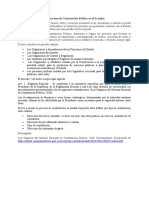 Los Procesos de Contratación Pública en El Ecuador