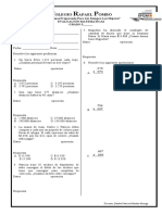 EVALUACION GRADO 3 Multplicaciones Por 1 Cifra