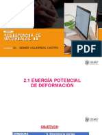 2.1 Energía Potencial de Deformación