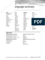 Unit 10 Language Summary: Vocabulary