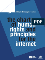 The Charter of and For The: Human Rights Principles Internet