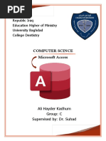 Republic Iraq Education Higher of Ministry University Baghdad College Dentistry