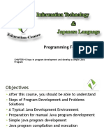 Programming Foundation: CHAPTER-4 Steps in Program Development and Develop A Simple Java Program