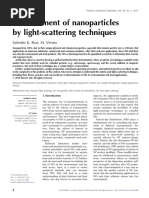 Measurement of Nanoparticles by Light-Scattering Techniques: Satinder K. Brar, M. Verma