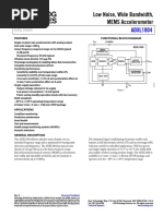 Low Noise, Wide Bandwidth, MEMS Accelerometer: ADXL1004