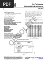 Obsolete: High Performance, Wide Bandwidth Accelerometer ADXL001