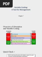 Variable Costing: A Tool For Management