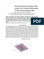 Design of Microstrip Patch Antenna With Specific Structure I