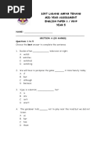 Bi Year 5 Paper 1