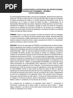 Acta Sobre Capacitación Al Actor Social