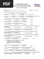 Third - Quarter Sum. Exam in Business Finance