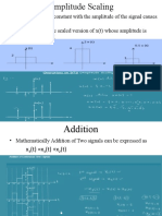 Amplitude Scaling, Addition and Multiplication