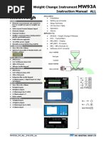 Weight Change Instrument Instruction Manual ALL: Includes