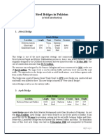 2016-CIV-86 - Steel Bridges in Pakistan - DOS - Assignment#01 - Mohammad Tayyab Awais