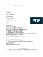 Educación Ambiental y El Cambio Climático