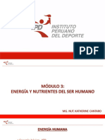 Módulo 3 - Energía y Nutrientes Del Ser Humano PDF