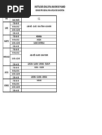 Institución Educativa Mayor de Yumbo: Días Horario para Cada Sesión