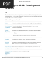 Web Dynpro ABAP: Development in Detail: Topics in The Programming Manual