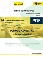 Compendio - Unidad I Desarrollo Personal S1 2020 PDF