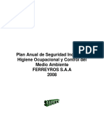 Plan Anual de Seguridad Ferreyros 2008-1