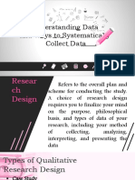 Understanding Data and Ways To Systematically Collect Data