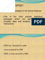 What Is SPSS?: "Statistical Package For The Social Science"