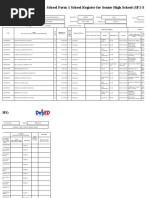 School Form 1 School Register For Senior High School (SF1-SHS)