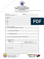 Department of Education: Lac Documentation Tool