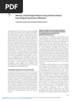 Chapter 9 - Writing A Psychological Report Using Evidence-Based Psychological Assessment Methods