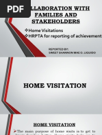 Collaboration With Families and Stakeholders: Home Visitations HRPTA For Reporting of Achievement