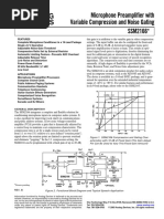 Microphone Preamplifier With Variable Compression and Noise Gating