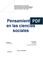 Pensamiento en Las Ciencias Sociales (Metodologia)