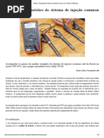 Diagnóstico de Sistema de Injeção Common Rail - Revista O Mecânico" PDF