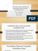 Kedudukan Alam Semesta, Manusia, Dan Ilmu Pngetahuan Dalam Islam