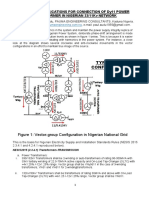 Technical Implications For Connection of Dy11 Power Transformer in The Nigerian National Grid