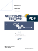 Lab Manual 10: Software Testing