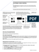 Electronic Oven Control Control Pad Functions: The Oven Can Be Programmed To