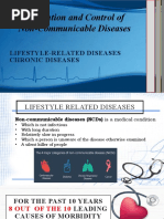 Prevention and Control of Non-Communicable Diseases: Lifestyle-Related Diseases Chronic Diseases