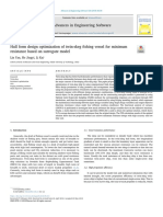 Hull Form Twin Skeg Optimization