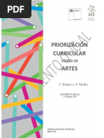 Priorización Curricular Artes