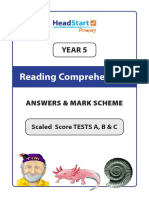 ReadingComprehension Year5 AnswersandMarkScheme COLOUR Sample