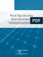 Residential Roof Top Access Ventilation Requirements