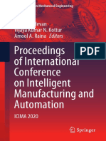 Proceedings of International Conference On Intelligent Manufacturing