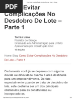 Como Evitar Complicações No Desdobro de Lote - Parte 1 - Sienge PDF