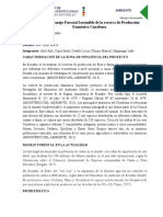 Manejo Forestal Sostenible de La Reserva de Producción Faunística Cuyabeno