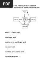 The Microprocessor Von Neumann's Architecture Model