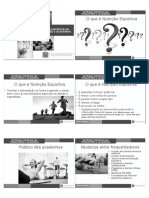 Nutrição Esportiva - 6 Slides Preto e Branco