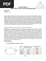 Laboratorio Sobre Mediciones y Aplicación de Resistores